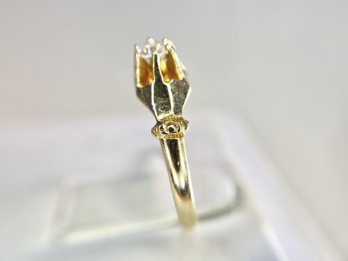 Art Deco 14k Yellow Gold Natural Old European Diamond Filigree Engagement Ring