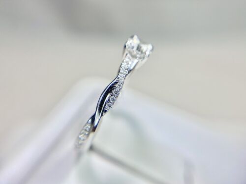 18k White Gold Round Brilliant Lab Created Diamond IGI Certified Engagement Ring