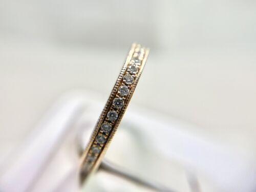 14k Rose Gold Designer Natural Round Brilliant Diamond Wedding Band Ring