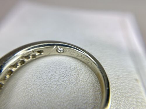 14k White Gold Natural Round Diamond Designer Forever Channel Wedding Band Ring