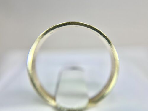 Vintage 14k Natural Round Small Diamond Polished Wedding Band Stack Ring