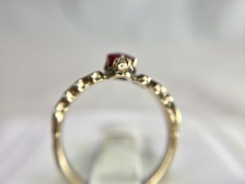 Vintage Victorian 14k Yellow Gold Natural Round Pink Rhodolite Garnet Pearl Ring