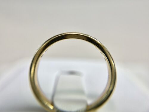 10k Yellow Gold Natural Round Brilliant Diamond Channel Set Wedding Band Ring