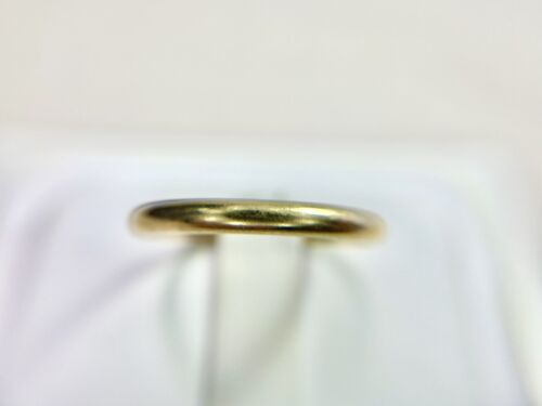 Vintage 14k Yellow Gold Classic Comfort Fit Wedding Band Ring