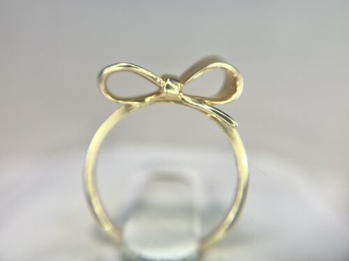 Vintage Designer 14k Yellow Gold Hand Crafted Ribbon Ring