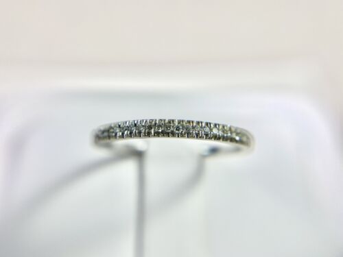 14k White Gold Designer Natural Round Diamond Wedding Band Stack Ring