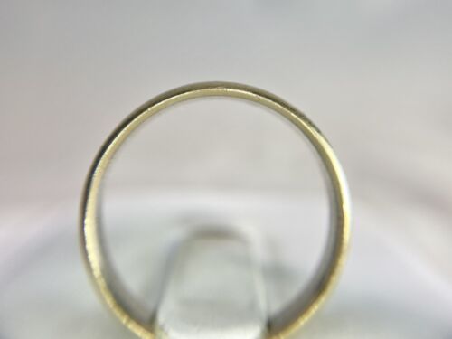 Vintage Art Deco 14k Yellow White Gold Hand Engraved Wedding Band Ring