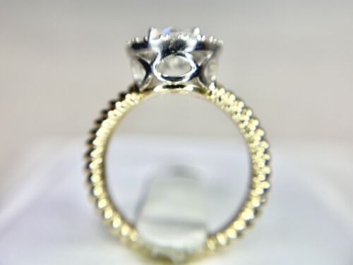 Vintage 14k Yellow Gold Natural Round Brilliant Diamond Halo Engagement Ring