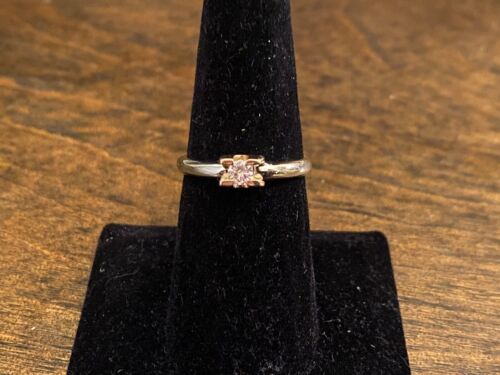 14k White Yellow Gold Natural Round Brilliant Diamond Solitaire Engagement Ring