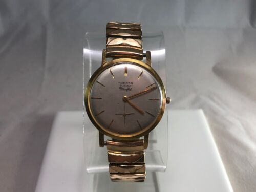 Vintage Tessa Ultra Flat Manual Wind Wrist Swiss Watch 34 mm