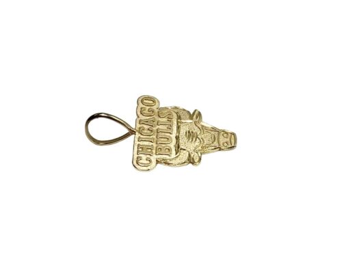 Vintage 14k Yellow Gold Chicago Bulls Official Small Pendant