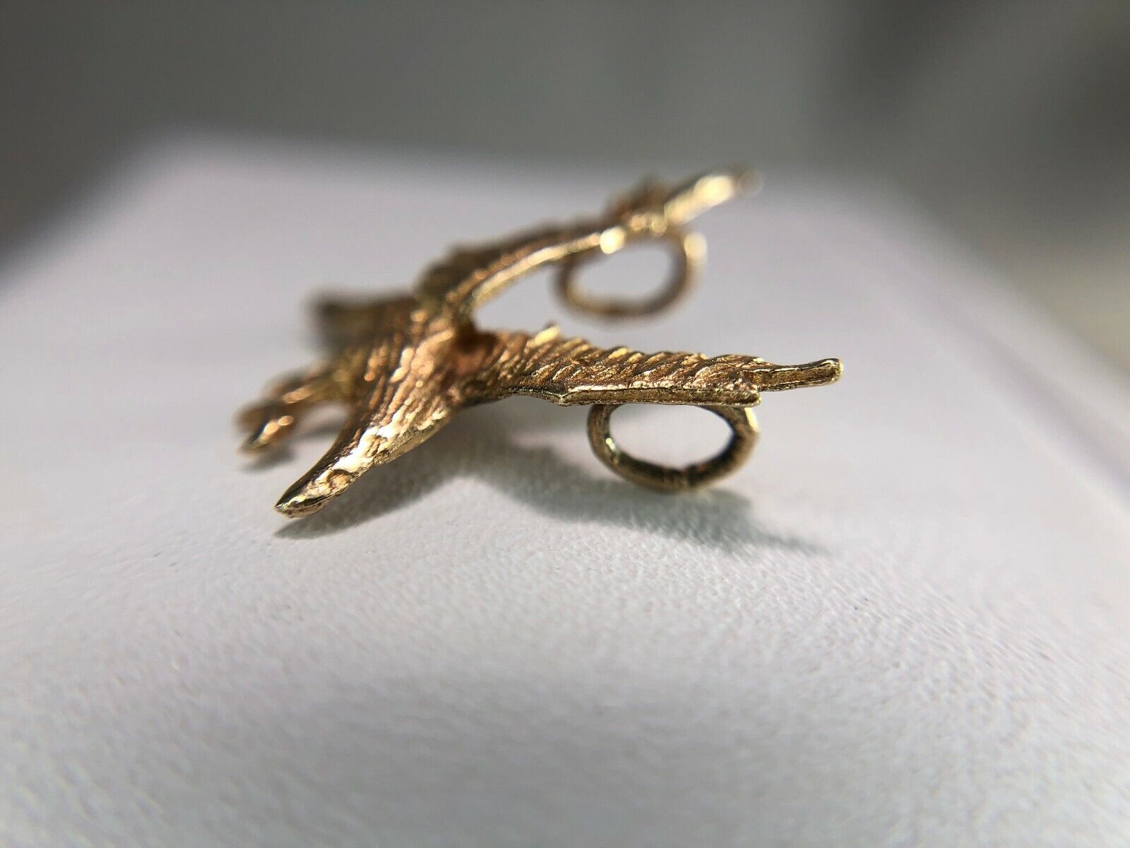 Vintage 14k Yellow Gold Flying Eagle Charm Pendant