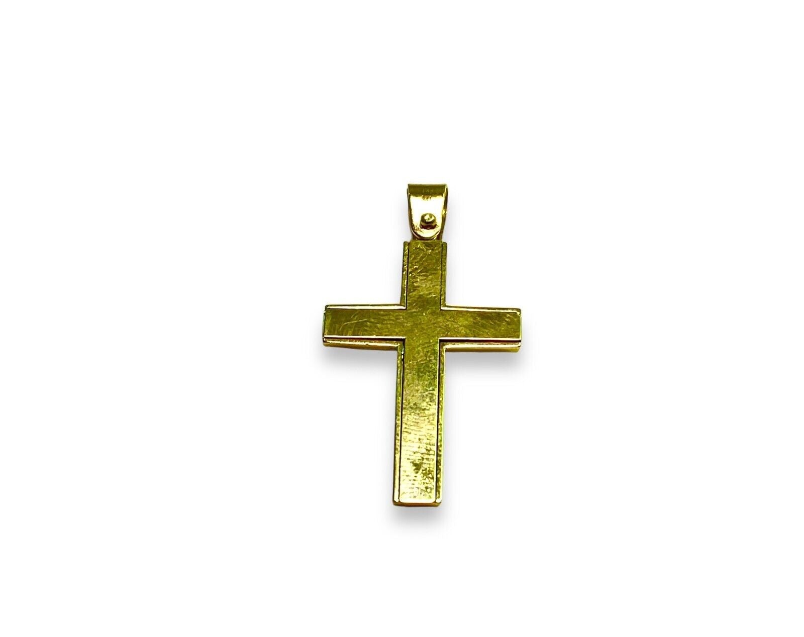 Vintage 14k Yellow Gold Classic Cross Pendant