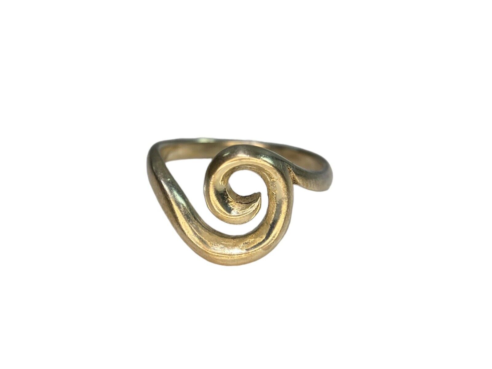 Vintage Sterling Silver Abstract Swirl Design Ring Size 8.25